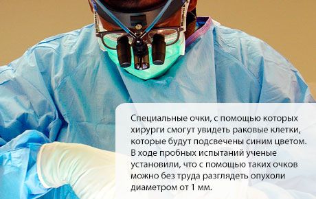 Īpašas brilles palīdzēs onkoķirurgiem noņemt visas patoloģiskās šūnas, neietekmējot veselās.